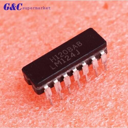 1/5PCS LM124J LM124 DIP-14 IC Encapsulation NEW diy electronics