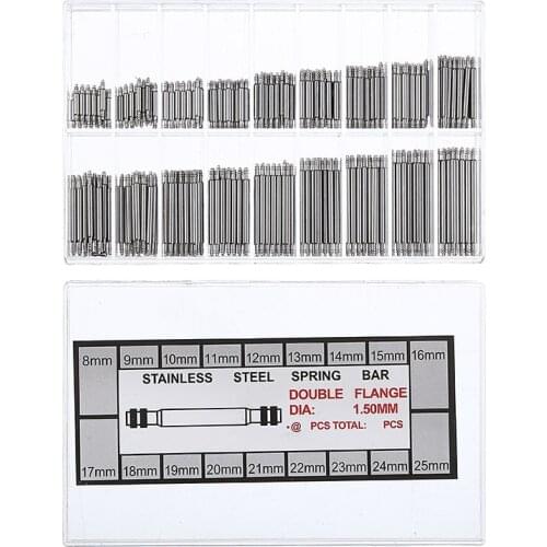 270 pcs/set 8-25mm Watch Band Spring Bars Strap Link Pins Repair Kit Professional Watch Repair Tool Watch Accessories