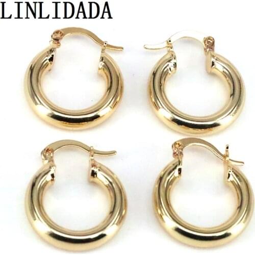 5Pairs Boho Circle Gold Hoop Earring for Women Simple Metal Hiphop Earrings Punk Round Brincos Jewelry