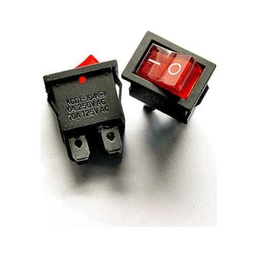 5pcs/lot 15*21mm LED Light SPST 4PIN ON/OFF Boat Rocker Switch 6A/250V 10A/125V Car Dash Dashboard Truck RV ATV Home