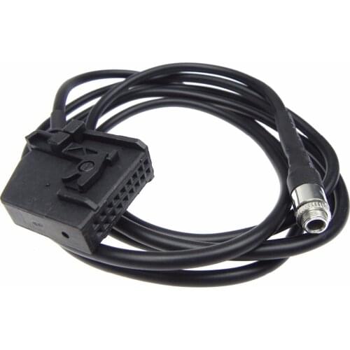 5pcs/lot High Quality Auto Audio INPUT AUX Adapter Cables for VW AUDI Golf Mk5 T5 Ford 16:9 MFD2 RNS2 18Pin female Navi Socket