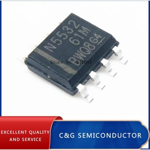 50PCS N5532 NE5532DR NE5532 IC 8SOIC
