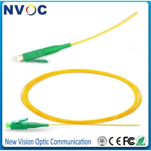 50pcs SC APC Fiber Pigtail LC APC Pigtail Cable G657A1 Simplex 9/125 Single Mode Fiber Optic Pigtail -1M 0.9mm PVC Jacket