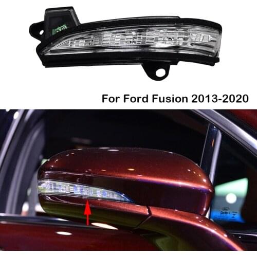 Car LED Side Rear View Mirror Turn Signal Light Lamp For Ford Fusion Mondeo 2013 2014 2015 2016 2017 2018 2019 2020 USA Version
