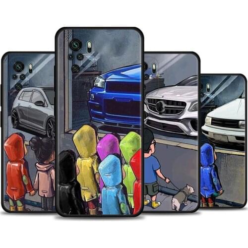 Boy Girl See Cool Sports Car Drift Funda for Redmi K40 Plus 9A 9C 9T Coque case For Redmi Note 10 Pro Max 9 9s 9t 8t 7 Cover