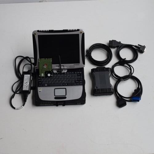 Mb star diagnosis c6 support DOIP/CAN vci software latest version hdd 320gb laptop cf-19 ready to use