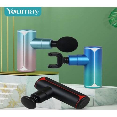 Youmay Electric Massage Gun Muscle Deep Tissue Percussion Relaxation Body Neck Back Massager Pain Relief Exercising Fascia Gun