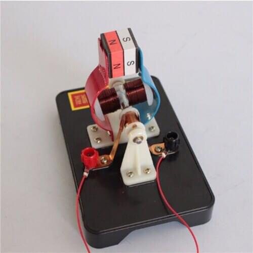 Mini DIY Metal Electric Motor Model Kit Hand Crank Generator Model for Kids Early Science Physics Education School Teaching Aid