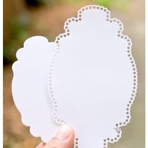 Mmao Crafts Metal Steel Cutting Dies Lace hole rectangular frame Stencil For DIY Scrapbooking Paper/photo Cards Embossing Dies