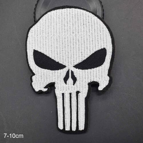 Punish Iron On Embroidered Clothes Patch For Clothing Stickers Garment Apparel Accessories