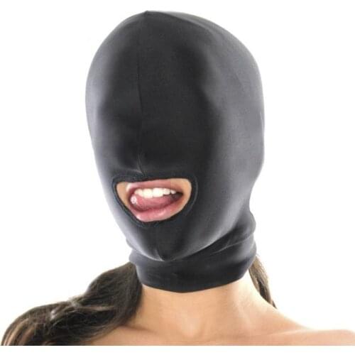 New Sex Toys Soft Head Mask BDSM For Couples SM Bondage Sexy Headgear Erotic Toys Black Slave Restraint Hood
