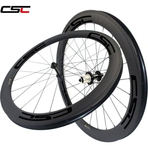 CSC 700C 60mm Depth 25mm wide R13 Hub clincher SAT No outer holes carbon bicycle road wheels Tubeless ready matte pillar 1420