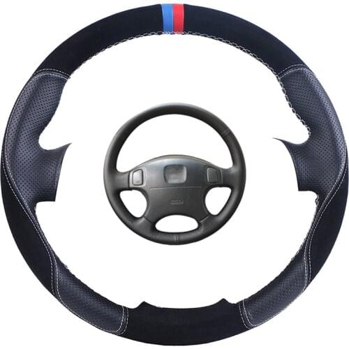 Custom Car Steering Wheel Cover For Honda CRV CR-V 1997-2001 Accord 6 1998-2002 Odyssey 1998-2001Prelude Leather Steering Braid