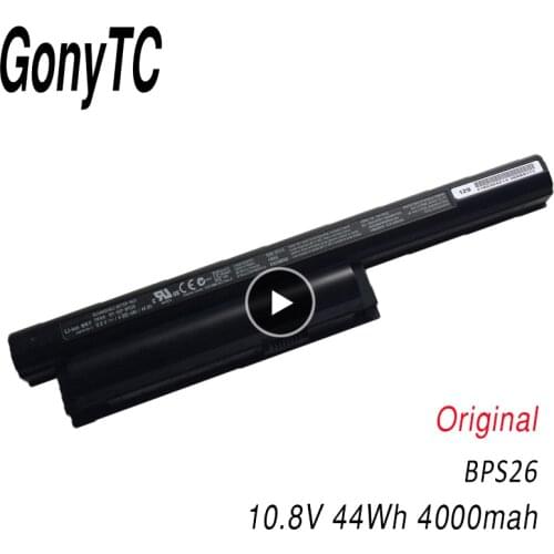Original Battery For Sony For Vaio BPS26 VGP-BPL26 VGP-BPS26 BPS26A SVE141 SVE14A SVE15 SVE17 Laptop Li ion 6Cells Genuine