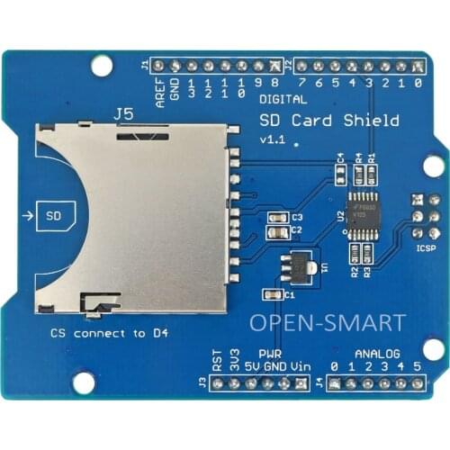 SD / TF Card Shield Slot Read / Write Expansion Board SD Card Module for Arduino
