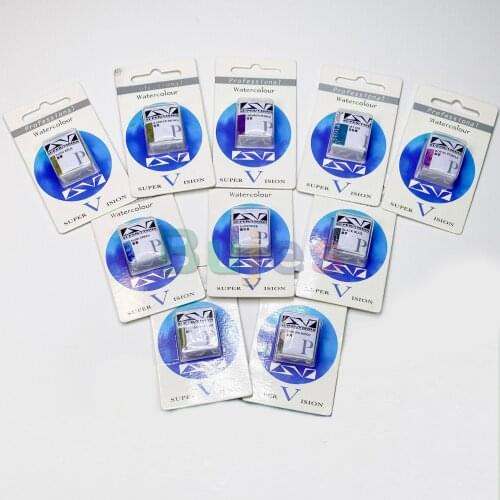 SuperVision, High Quality Watercolor, Single Solid, Master Mineral Color Set, Bright, Pure Color, Watercolor, Art Supplies