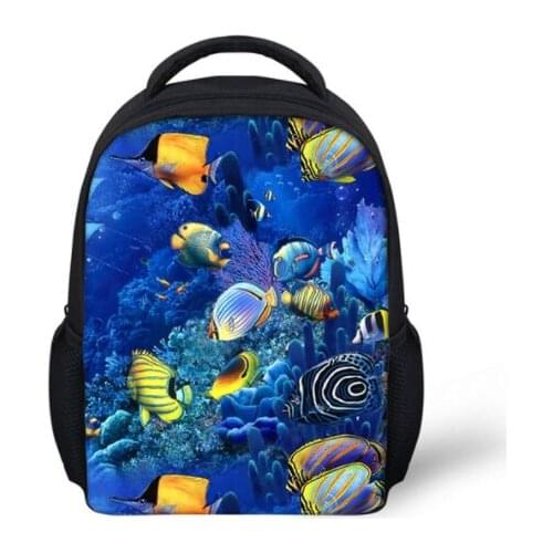 Penguin Dolphin Kindergarten Backpack Boys Girls Toddler Cartoon Rucksack Children Knapsack Baby Start School Mochila