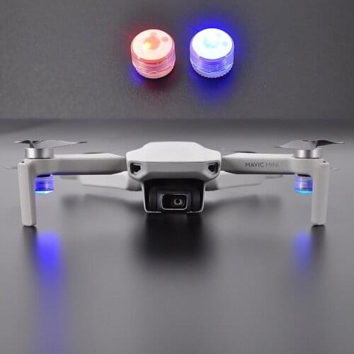 2pcs/lot Alarm Signal Lights Night Flight LED Flash Light Red Blue Color For DJI Mini 2 / Mavic Mini Drone Expansion Accessories