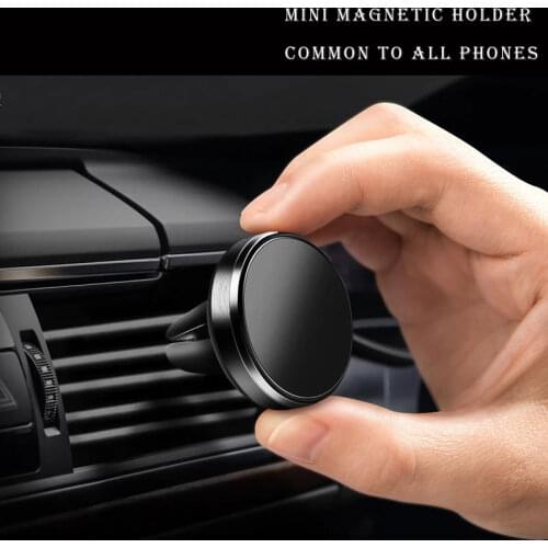 Universal Magnetic Aluminum Alloy Car Phone Holder Car Vent Navigation Bracket Universal Wireless Car Phone Holder