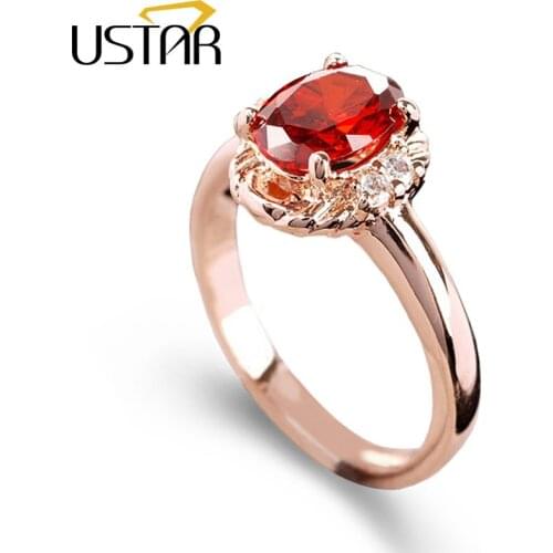 USTAR Rings With Semi-precious Stones
