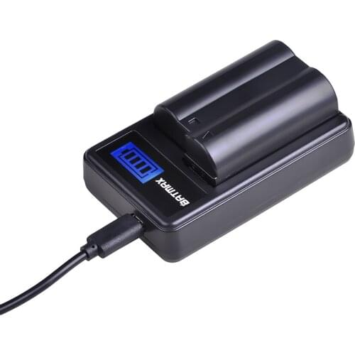 1Pack EN-EL15 EN EL15 ENEL15 Camera Battery +LCD USB Charger For Nikon D7000 D7100 D800 D800E D600 D610 D810 D7200 Z6, Z7 Camera