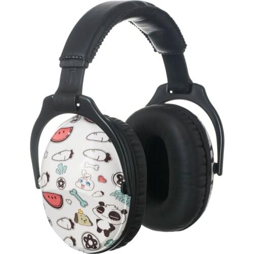 Cute Panda NRR 25dB Noise Reduction Kids Adjustable Ear Muff Protection Safety Earmuff, Ear Defenders for Children