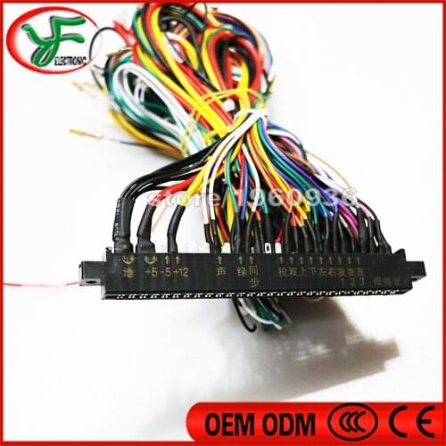 Jamma Harness with 5 6 action button wires Jamma 28 pin with 5 6 buttons wires for arcade game machine cabinet accessories
