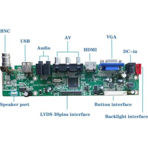 ZHIXIANDA LCD Drive control board with HDMI VGA USB AV TV input for TV monitor