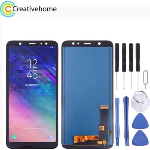 LCD Screen and Digitizer Full Assembly (TFT Material) for Galaxy A6+ (2018)(Black)