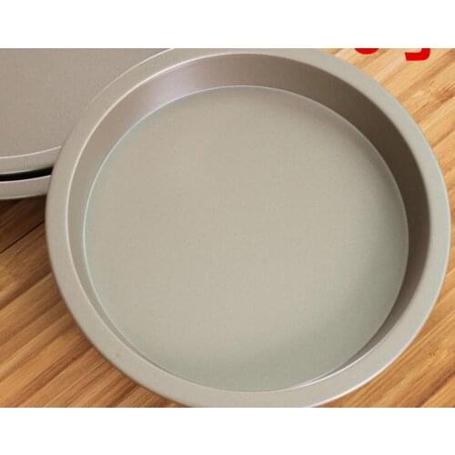 100pcs/lot, 6 Inch Non Stick Baking Mould 15*2.54cm gold round Cake Carbon Steel Metal Pizza Pan or Oven Dish Pie Pan