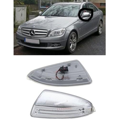 2pc Led Rearview Mirror Signal Lamp For Mercedes Benz w204 2007 2008 2009 2010 2011