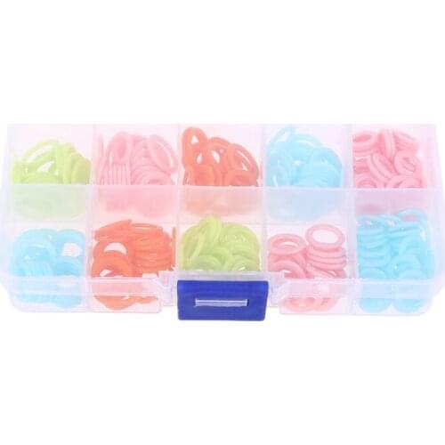 240pcs Round Knit Knitting Marking Circles Rings Markers Crochet Stitch DIY Craft Tool Sewing Accessories