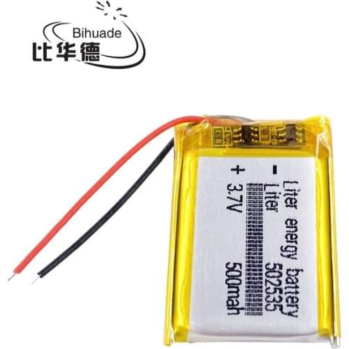 Free shipping 3.7V lithium polymer battery 052535 502535 MP4 MP5 DIY gifts / toys 500MAH For GPS PSP