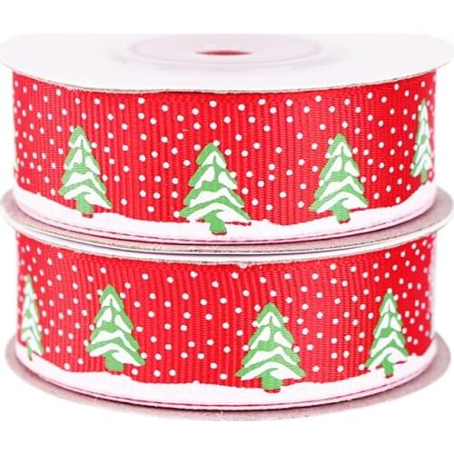 5Yards/Roll best quality Christmas Theme Party Hanging Decor DIY Handmade Gift Packaging Craft Ribbons Supplies 20 mm
