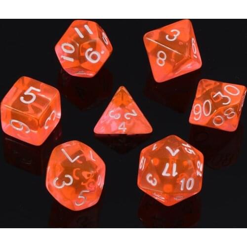 7-Dice Sided D4 D6 D8 D10 D12 D20 Magic-the-Gathering RPG Poly Game Set