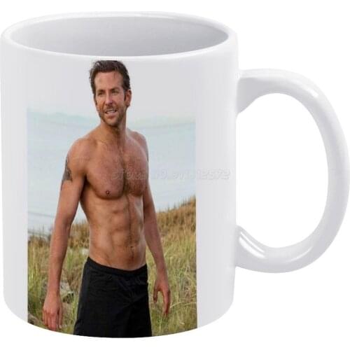 BRADLEY COOPER Actor White Mug 11 Oz Funny Ceramic Coffee/Tea/Cocoa Mug Unique Gift Bradley Cooper Actor Television Cute Film Ph