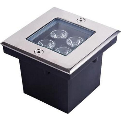 Free shipping 4W LED underground light IP68 Buried recessed floor outdoor lamp AC85V-265V or DC12V 6pcs/lot