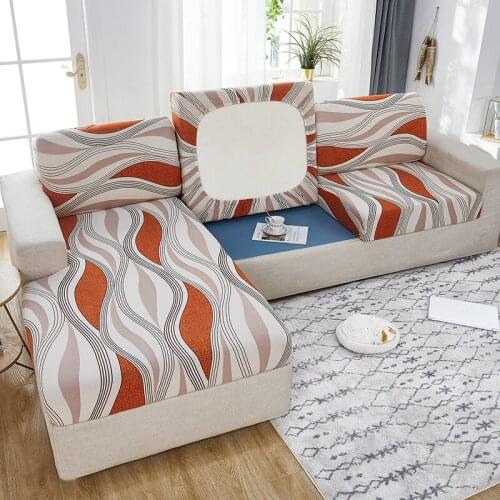 Plaid Elastic Corner Sofa Cover for Living Room Large Sofas Armchair 3-seater Cushion Cover L Shape Couch Sectional Slipcover