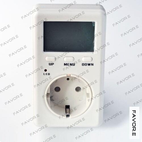 Saving Energy Mini WATT Electricity Power Energy meter,current power factor meter 4mm round plug EU Version D02B