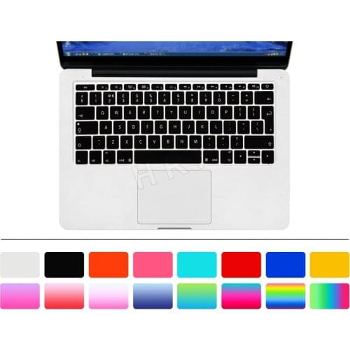 Euro version English language letter Silicone keyboard cover For macbook air 12 inch A1534 Protector Sticker 12