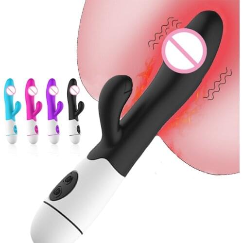 Rabbit Dildo Vibrators Clitoris Stimulator G-spot Adult Vibrator Sex Toys For WomenVagina Femme Masturbator Dildos For Couples
