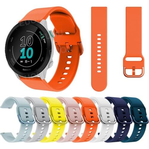 Forerunner 245 Silicone Strap For Garmin Forerunner 158 245M 645 Band 20mm Wristband Bracelet QuickRelease Watchband Accessories