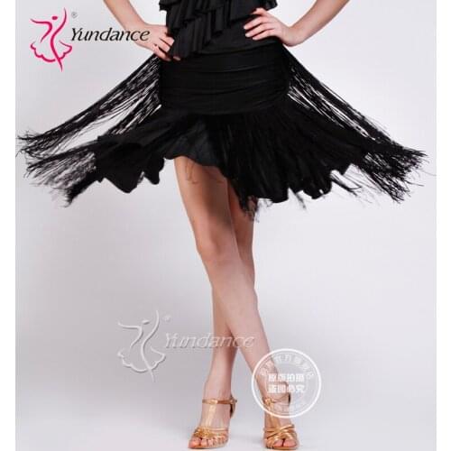 Customized Lady Latin Dancing Skirt Modern Dance Costume Adult and Kids Samba Cha-cha Rumba Dancing Dress Promotion B-2750