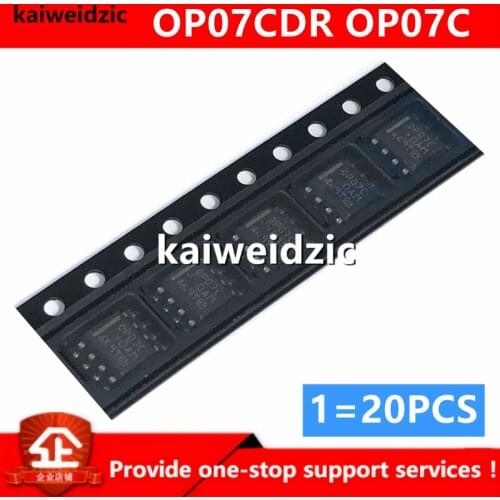 Kaiweikdic New imported original OP07CDR OP07C SOP8 Bipolar operational amplifier low noise amplifier