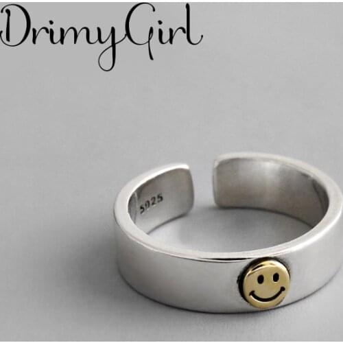 Vintage Smile Face Rings for Women Bridal Wedding Engagement Fashion Party Jewelry Gifts Wholesale 2021