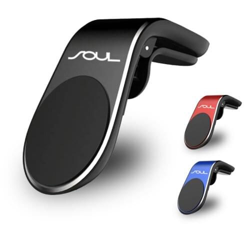 For Kia Soul Air Vent Clip Mount Metal Magnetic Car Phone Holder Stand GPS Display car Styling Accessories
