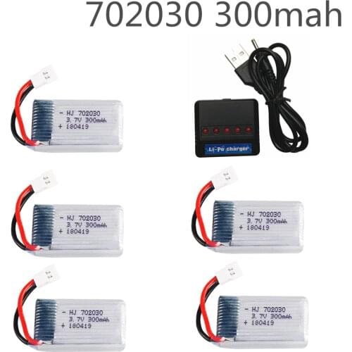 Lipo battery For E55 FQ777 FQ17W DFD F180 FY530 U816 U816A U830 X100 3.7V 300mAh Battery For Syma X11 H107 S39-1 HD-1306 Charger
