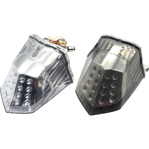 Motorcycle Modified LED Turn Signal Rear Warning Tail Light Brake Light for Yamaha XJ6 FZ6R Diversion 600 2009-2014