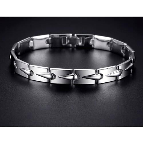 New Design Handmade Mens Silver Bracelet Trend Simple Fashion Personality Retro Boys Hand Jewelry Accessories
