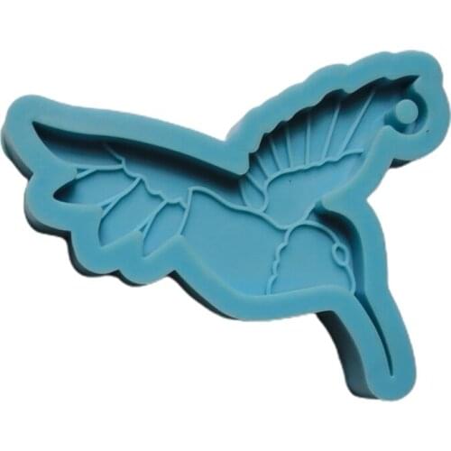 R58E Birds Animal Keychain Epoxy Resin Mold Necklace Pendant Silicone Mould DIY Crafts Jewelry Casting Tools